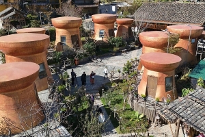 Độc lạ homestay hình trống đồng ở Lô Lô Chải